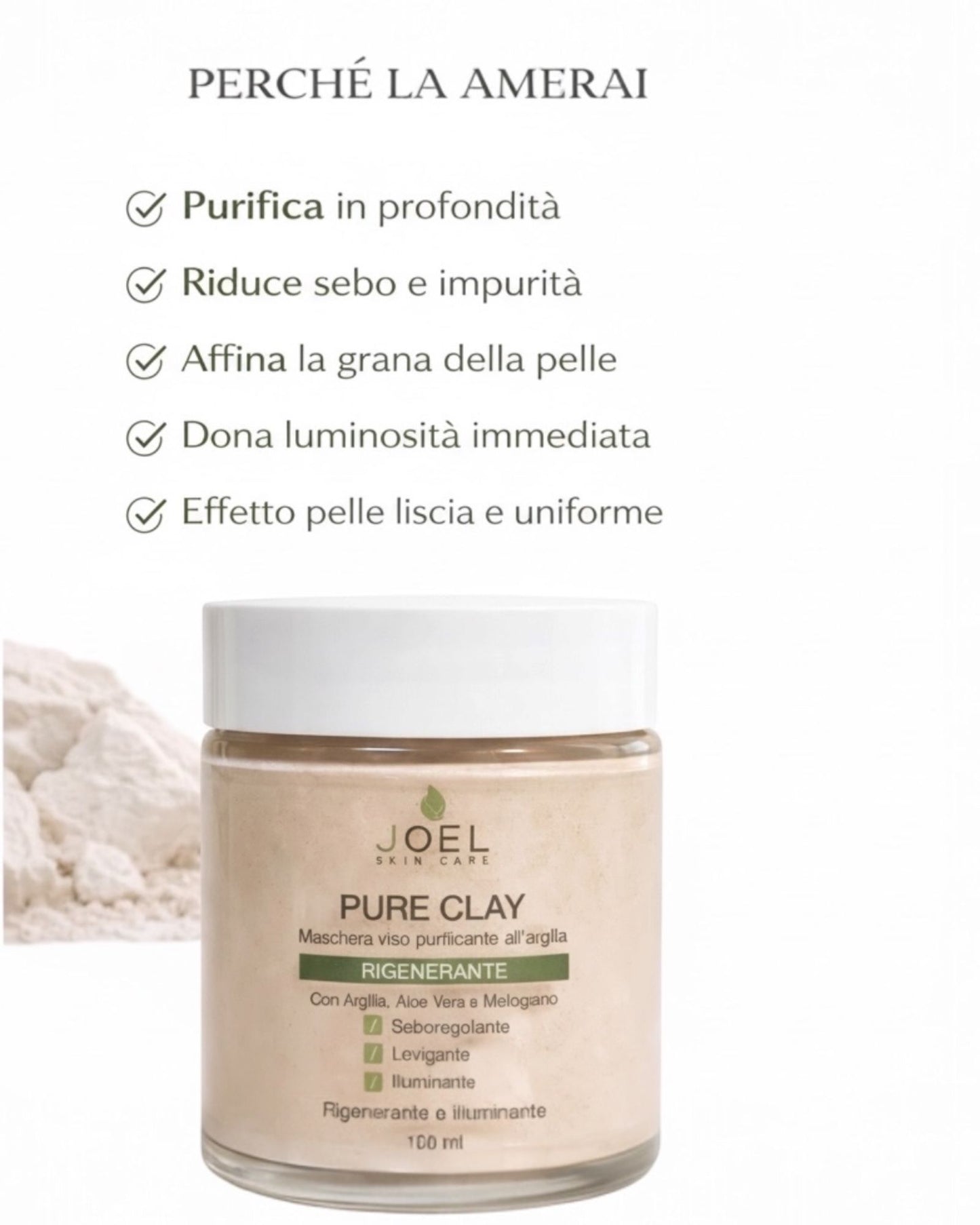 MASCHERA VISO PURIFICANTE - PELLE LISCIA E LUMINOSA