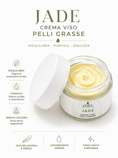 Crema viso pelli grasse JADE - Pelle riequilibrata