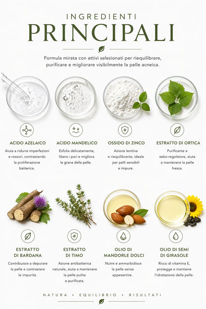 Crema Viso Riequilibrante - Pelli Acneiche