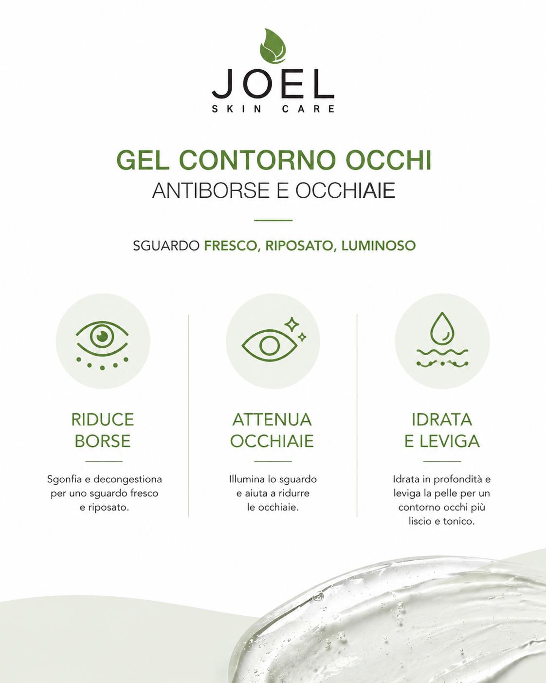 GEL CONTORNO OCCHI ANTI BORSE E OCCHIAIE